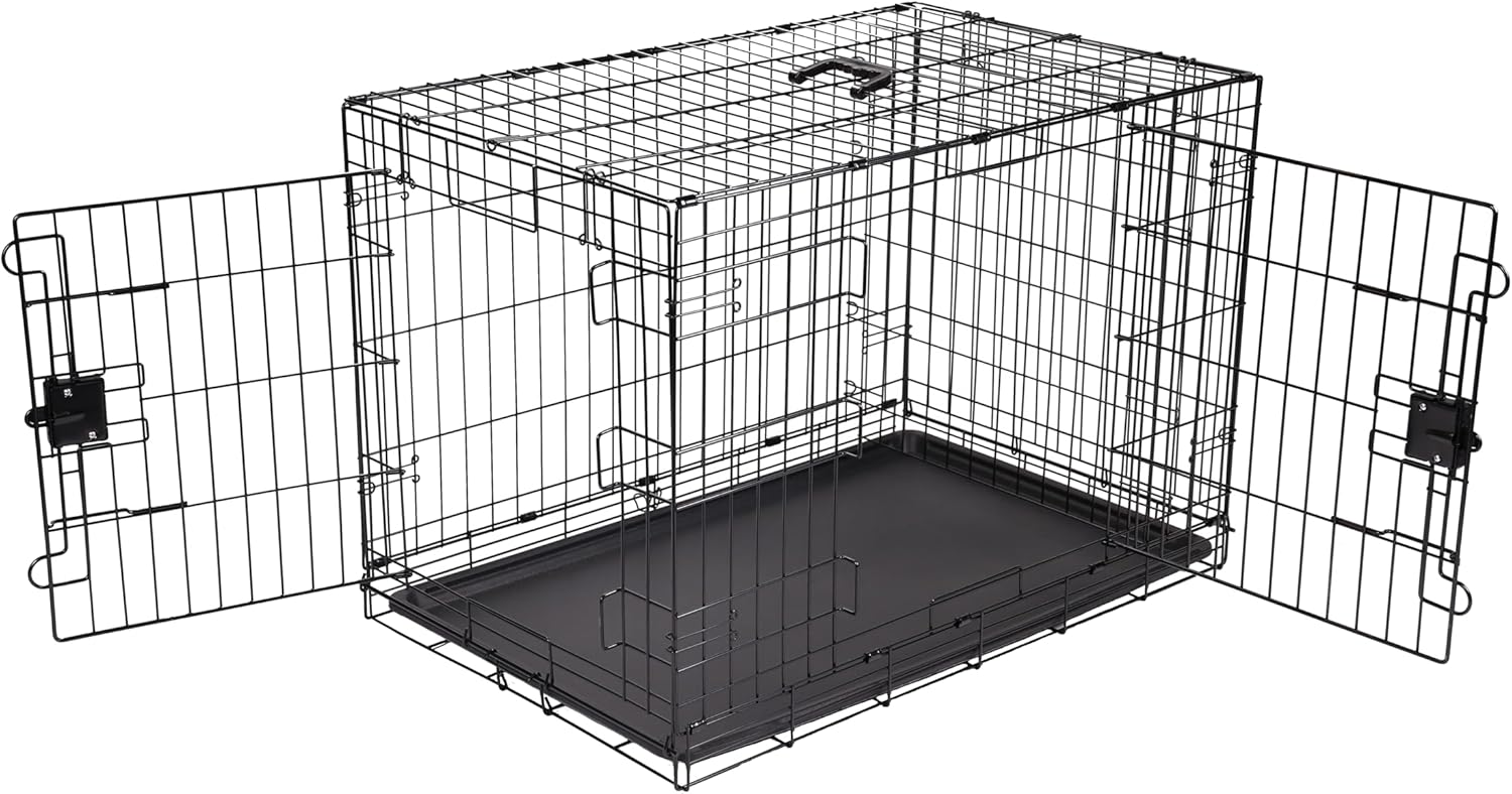 Caisse de transport pour chien adaptée au coffre d'une voiture