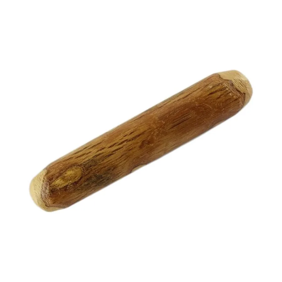 Bâton à mâcher en bois d'olivier naturel, poncé et aux extrémités arrondies